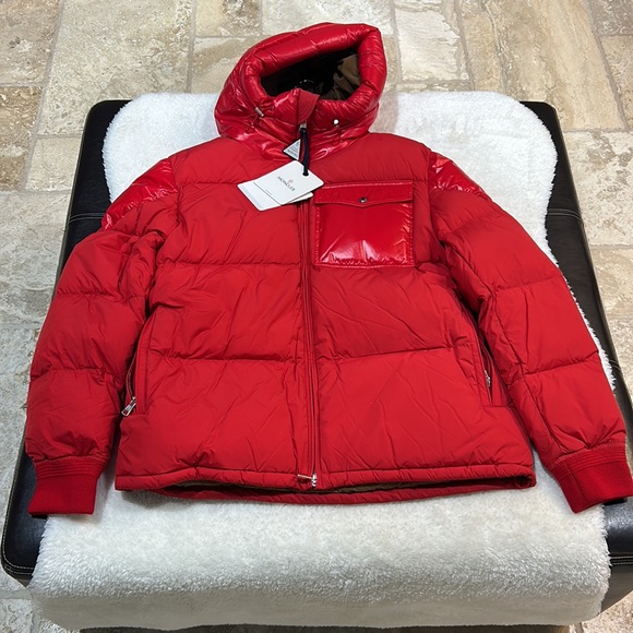 Moncler Red Down Eloy Jacket - Picture 5 of 15
